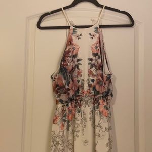 Ivory dress with flowers